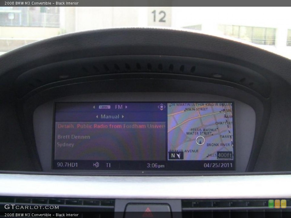 Black Interior Navigation for the 2008 BMW M3 Convertible #48492307