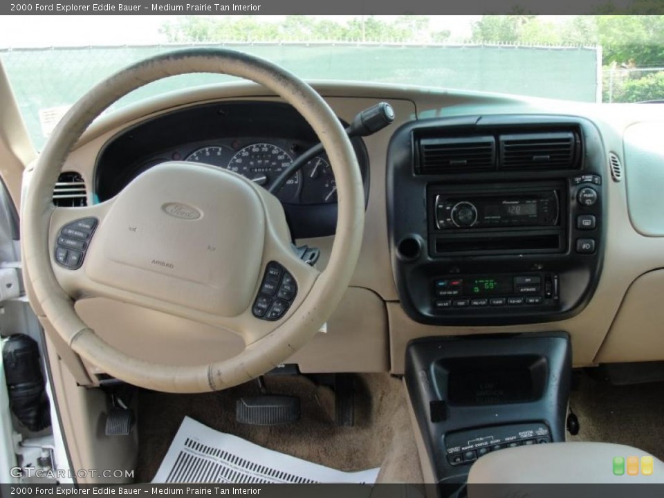 Medium Prairie Tan Interior Dashboard for the 2000 Ford Explorer Eddie Bauer #48493570