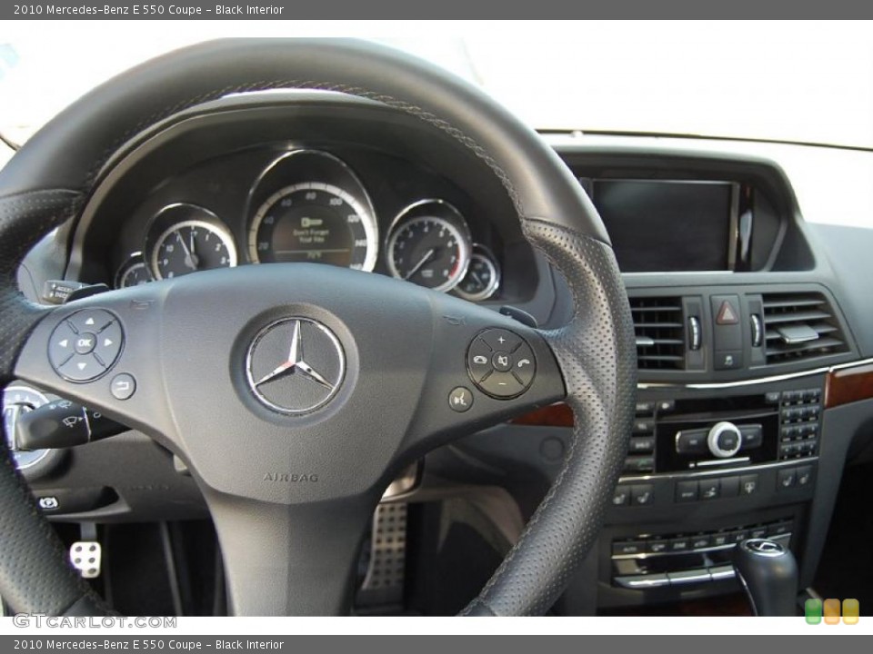 Black Interior Steering Wheel for the 2010 Mercedes-Benz E 550 Coupe #48494518