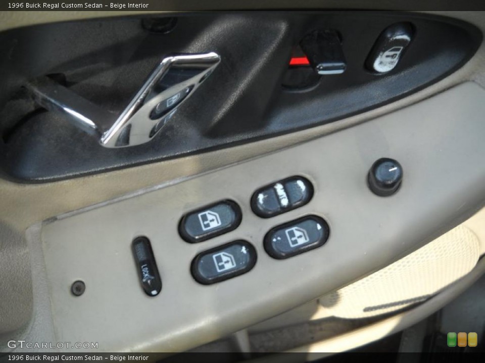Beige Interior Controls for the 1996 Buick Regal Custom Sedan #48495379