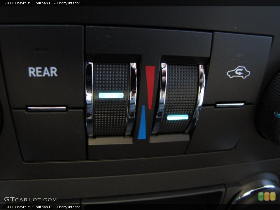 Ebony Interior Controls for the 2011 Chevrolet Suburban LS #48495727