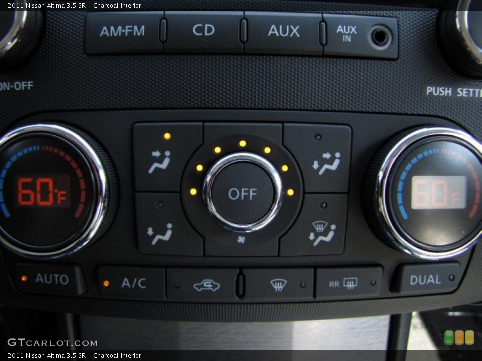Charcoal Interior Controls for the 2011 Nissan Altima 3.5 SR #48496195