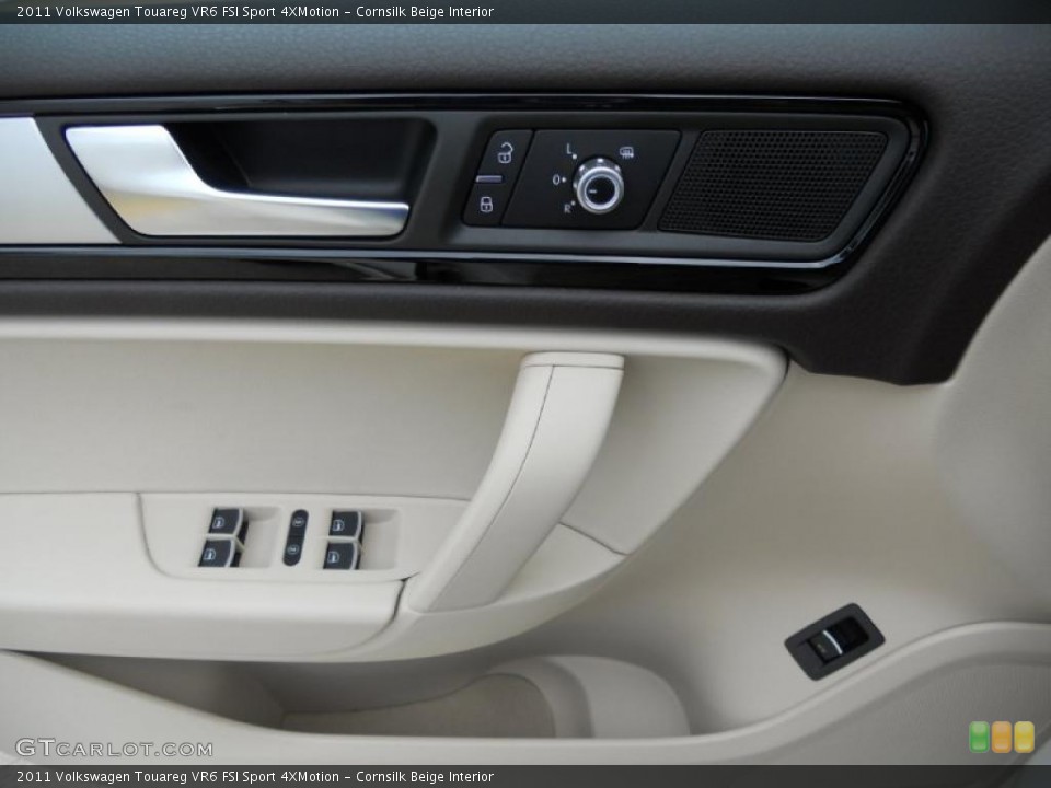 Cornsilk Beige Interior Controls for the 2011 Volkswagen Touareg VR6 FSI Sport 4XMotion #48497230