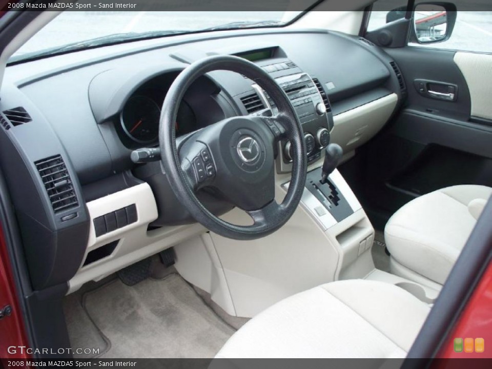 Sand Interior Prime Interior for the 2008 Mazda MAZDA5 Sport #48497245