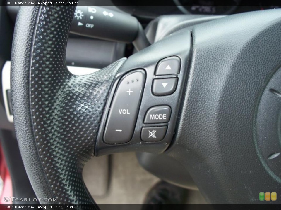 Sand Interior Controls for the 2008 Mazda MAZDA5 Sport #48497296