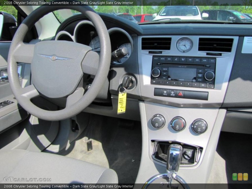 Dark Slate Gray/Light Slate Gray Interior Dashboard for the 2008 Chrysler Sebring Touring Convertible #48497440