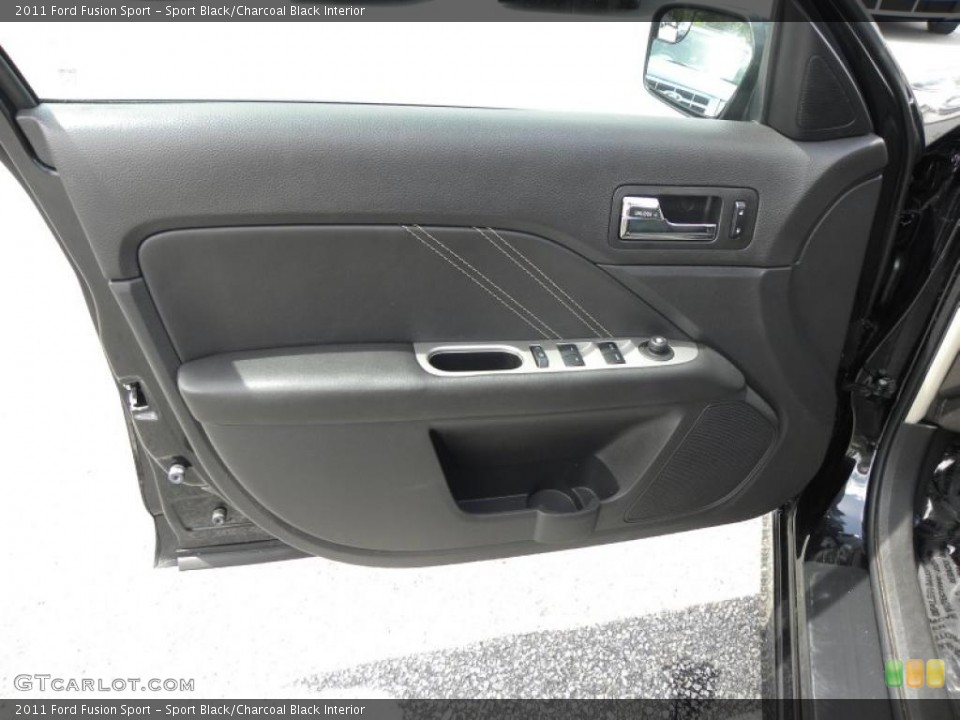 Sport Black/Charcoal Black Interior Door Panel for the 2011 Ford Fusion Sport #48498766