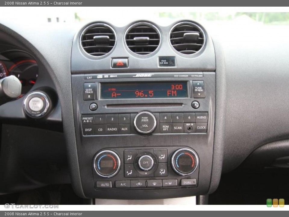 Charcoal Interior Controls for the 2008 Nissan Altima 2.5 S #48499714
