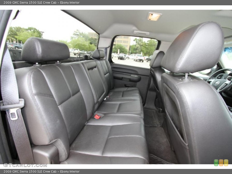 Ebony Interior Photo for the 2009 GMC Sierra 1500 SLE Crew Cab #48499879