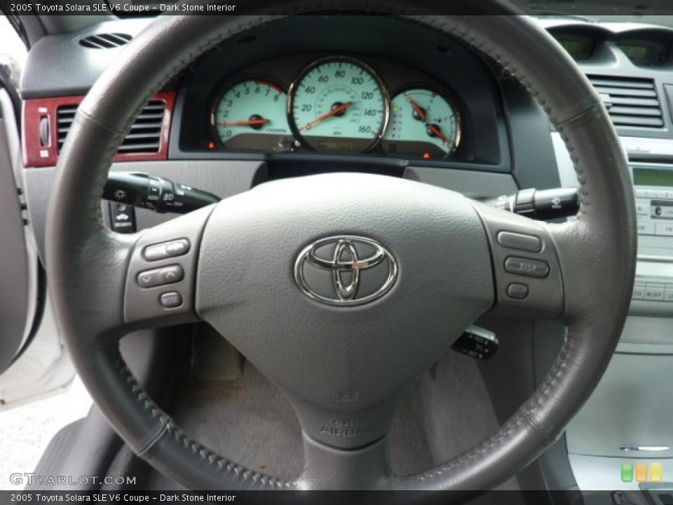 Dark Stone Interior Steering Wheel for the 2005 Toyota Solara SLE V6 Coupe #48500836