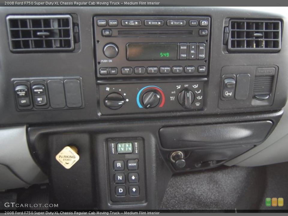 Medium Flint Interior Controls for the 2008 Ford F750 Super Duty XL Chassis Regular Cab Moving Truck #48501040