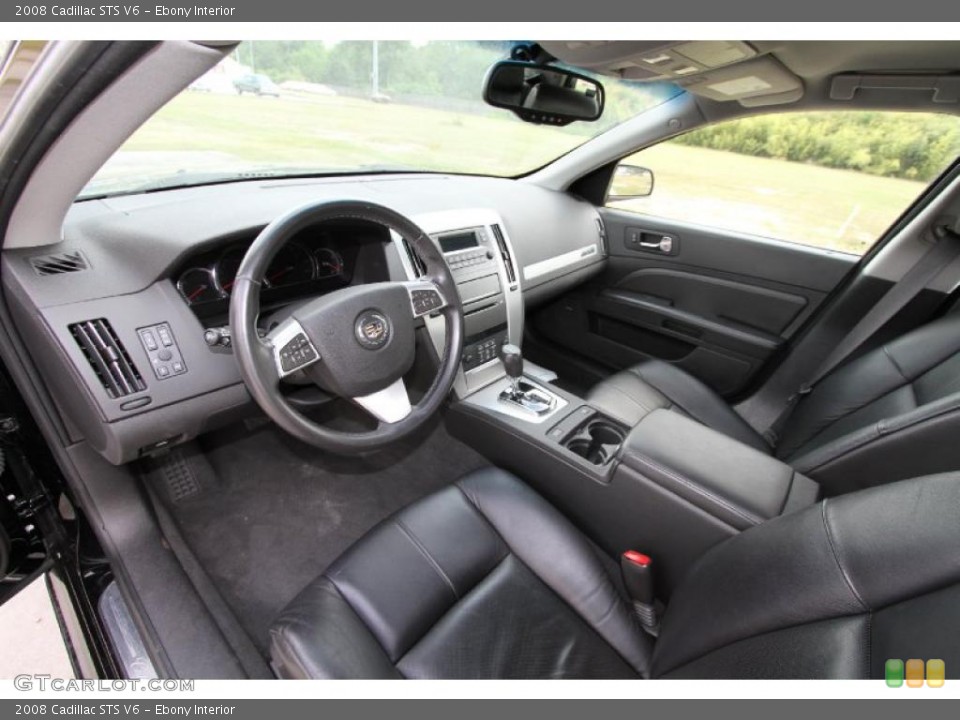 Ebony Interior Photo for the 2008 Cadillac STS V6 #48501181