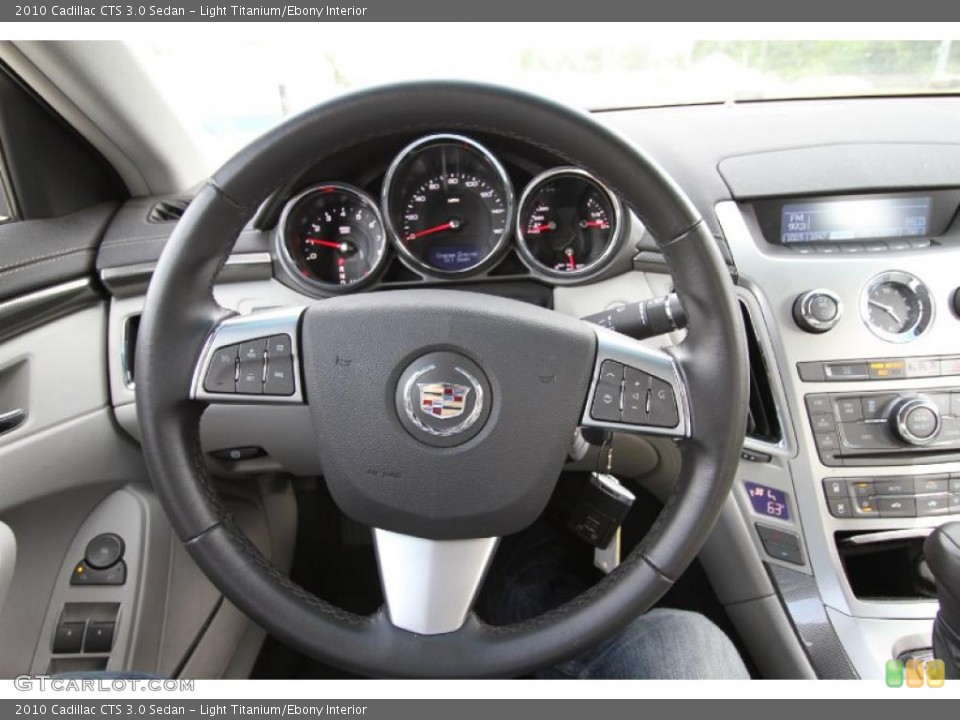 Light Titanium/Ebony Interior Steering Wheel for the 2010 Cadillac CTS 3.0 Sedan #48501400