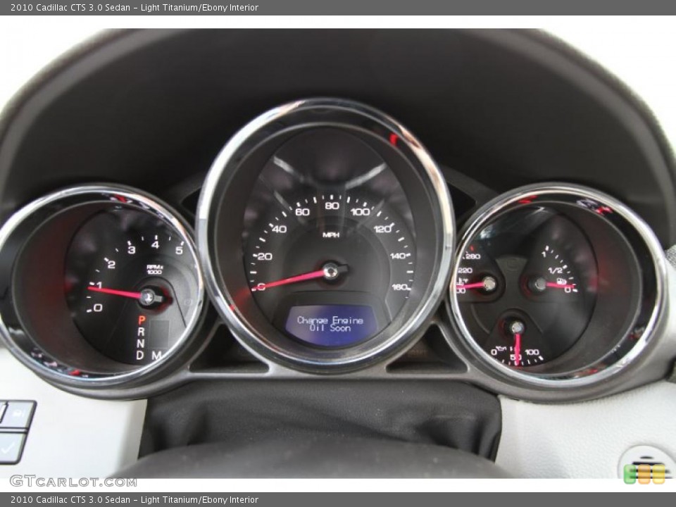 Light Titanium/Ebony Interior Gauges for the 2010 Cadillac CTS 3.0 Sedan #48501406