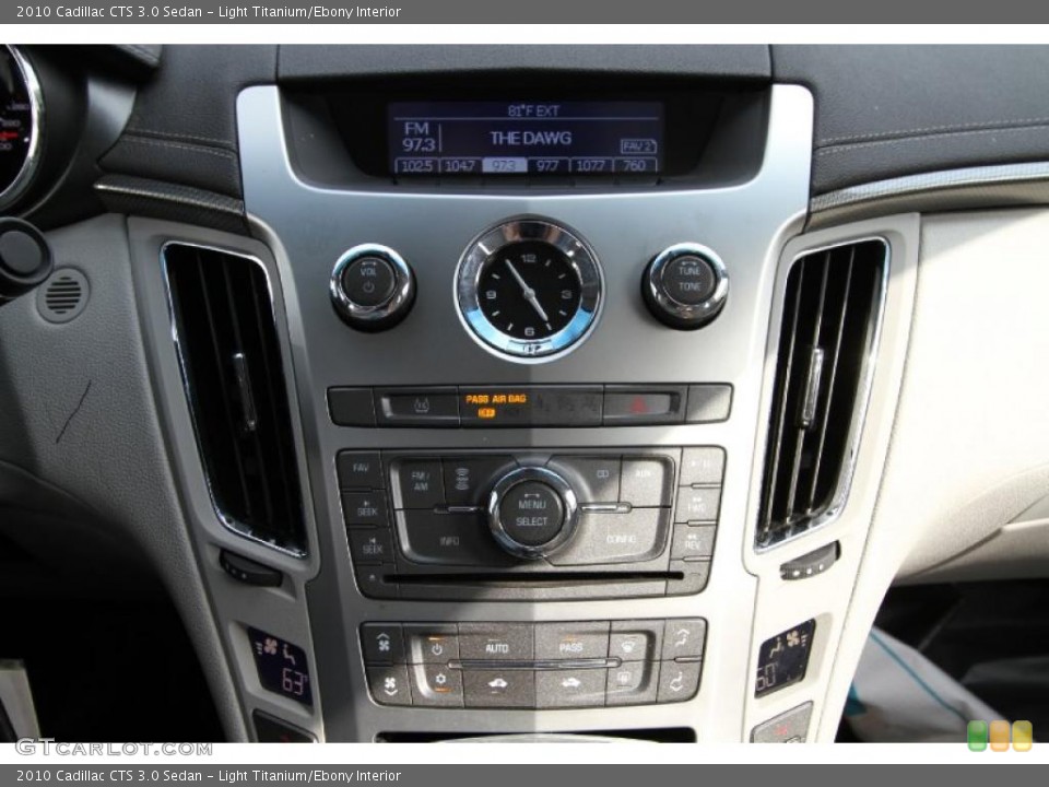 Light Titanium/Ebony Interior Controls for the 2010 Cadillac CTS 3.0 Sedan #48501418