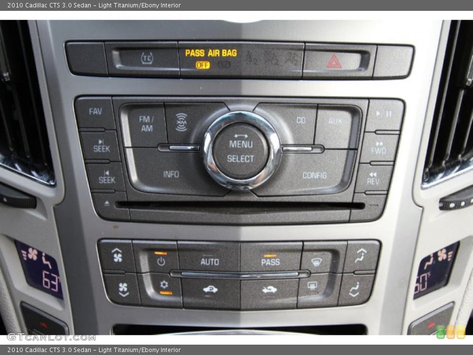 Light Titanium/Ebony Interior Controls for the 2010 Cadillac CTS 3.0 Sedan #48501433