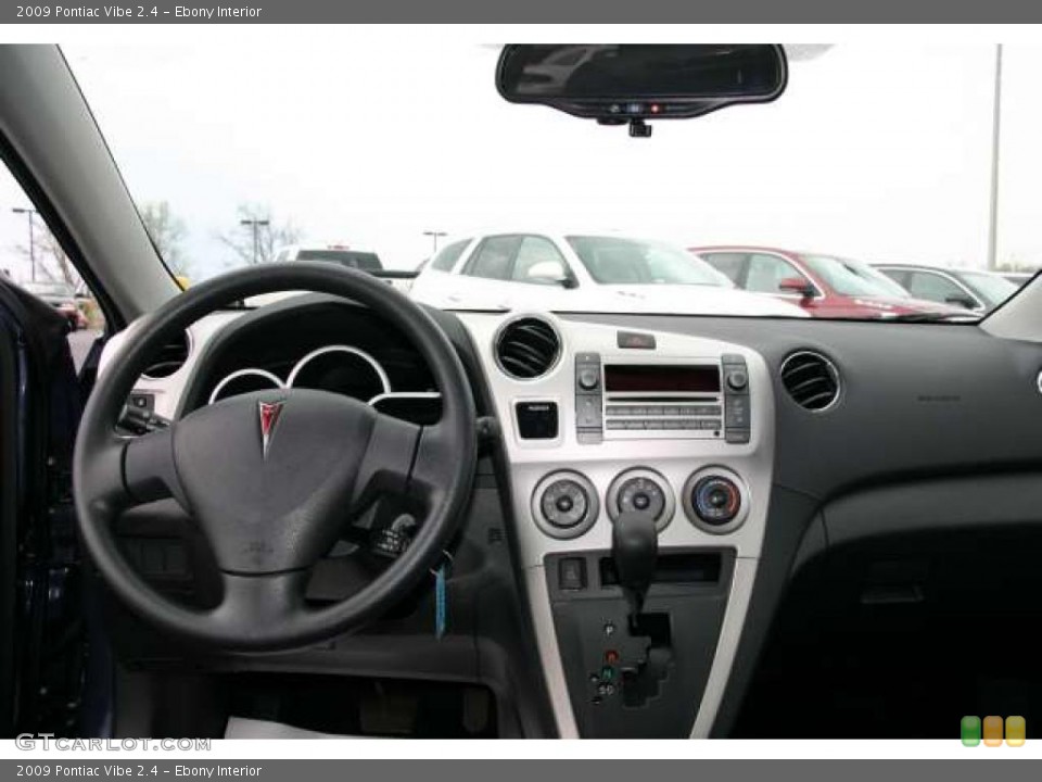 Ebony Interior Dashboard for the 2009 Pontiac Vibe 2.4 #48503592