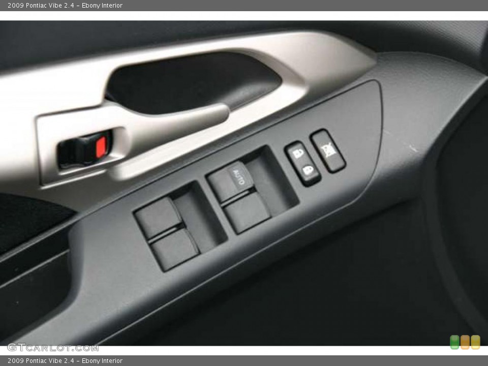 Ebony Interior Controls for the 2009 Pontiac Vibe 2.4 #48503607