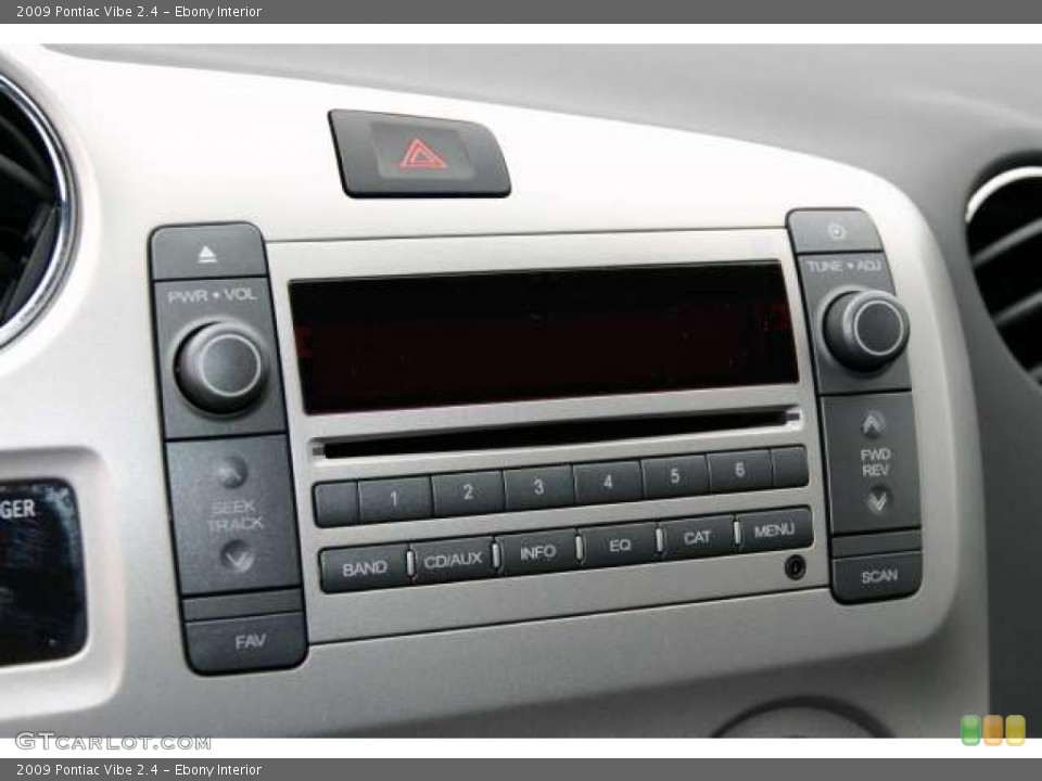Ebony Interior Controls for the 2009 Pontiac Vibe 2.4 #48503649