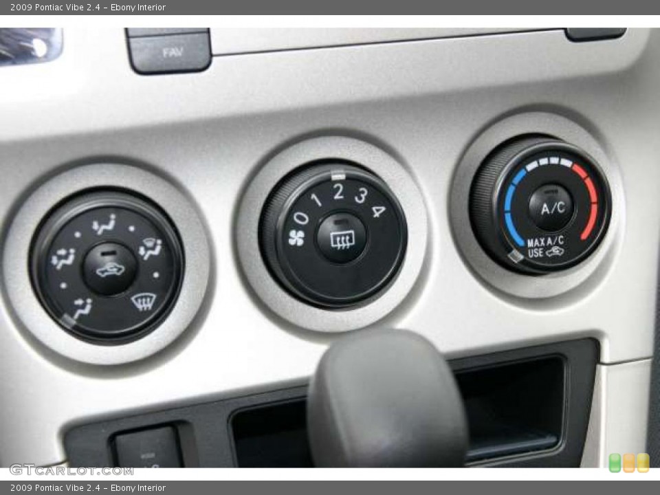 Ebony Interior Controls for the 2009 Pontiac Vibe 2.4 #48503661