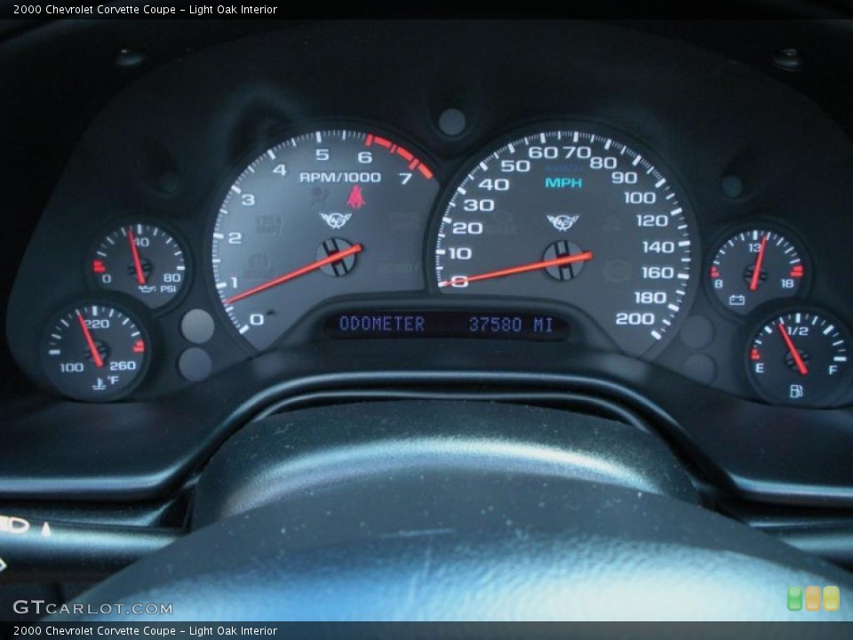Light Oak Interior Gauges for the 2000 Chevrolet Corvette Coupe #48504039