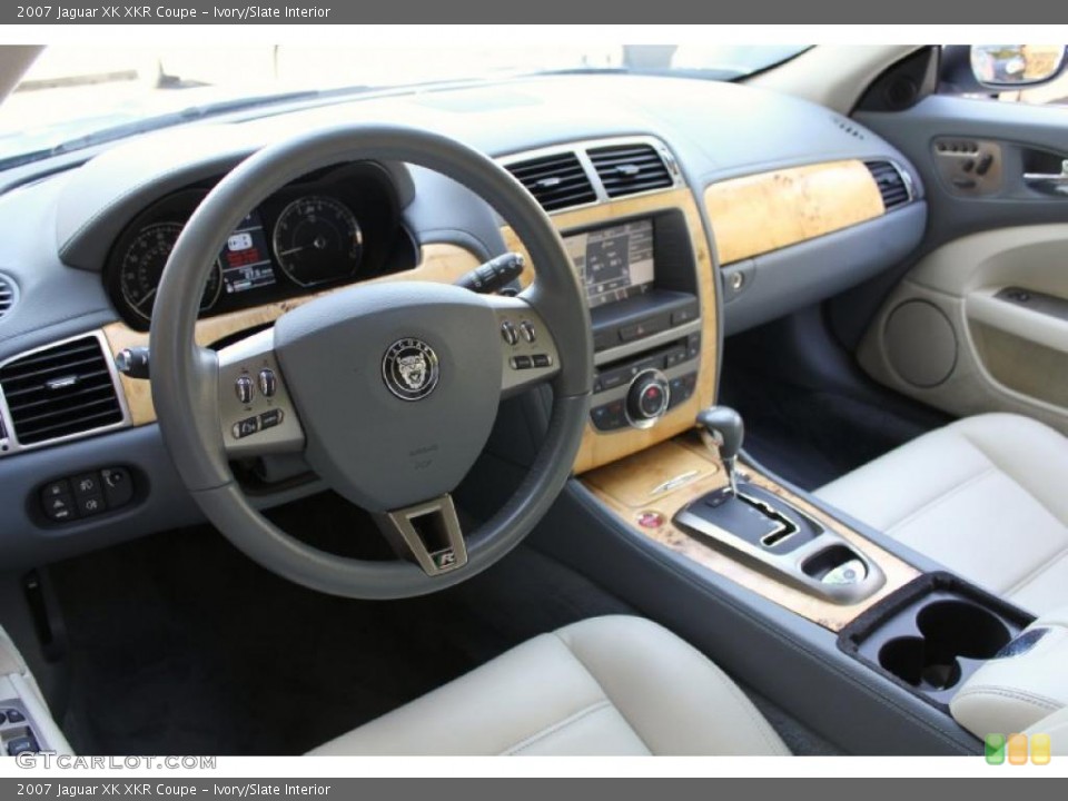 Ivory/Slate 2007 Jaguar XK Interiors