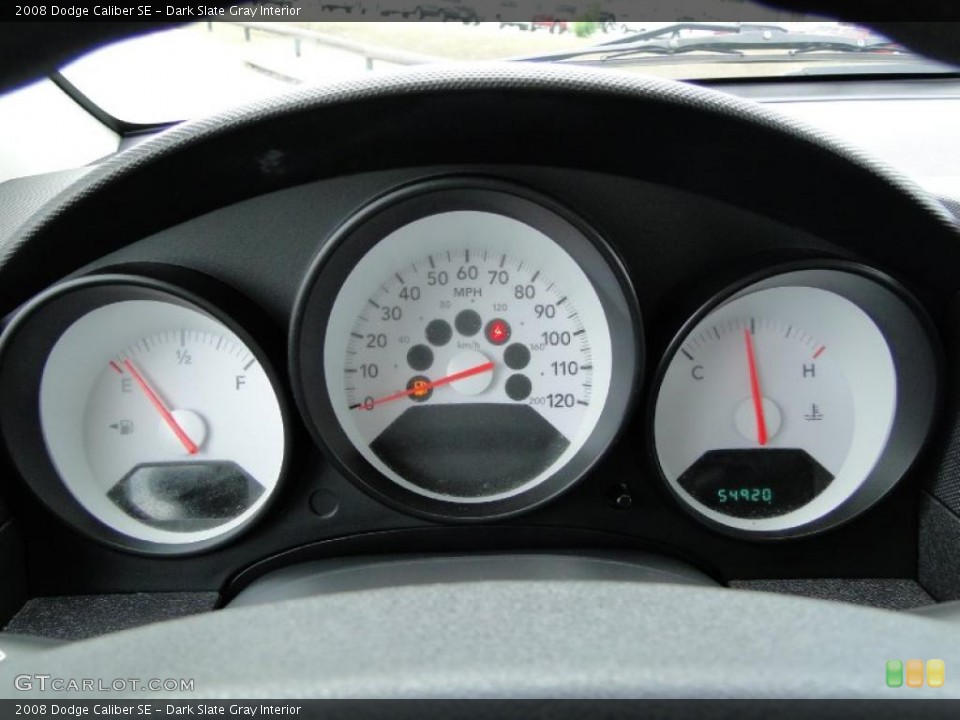 Dark Slate Gray Interior Gauges for the 2008 Dodge Caliber SE #48506982