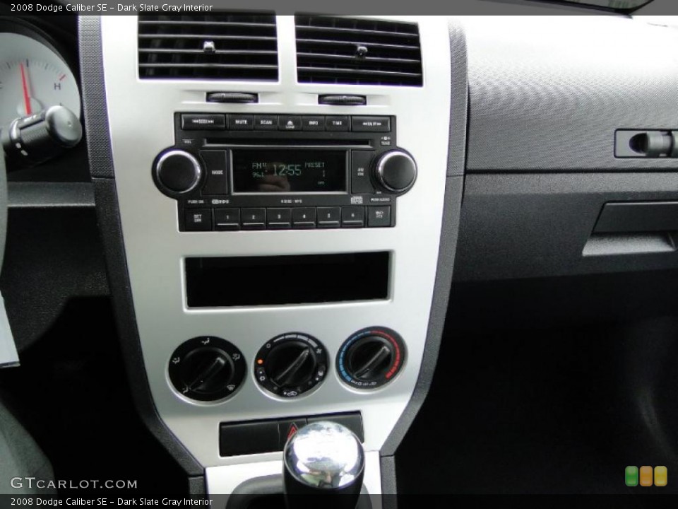 Dark Slate Gray Interior Controls for the 2008 Dodge Caliber SE #48507024