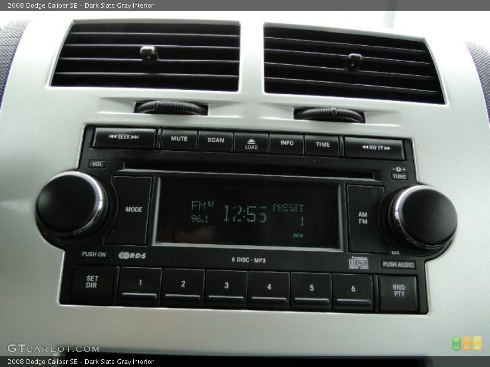 Dark Slate Gray Interior Controls for the 2008 Dodge Caliber SE #48507039