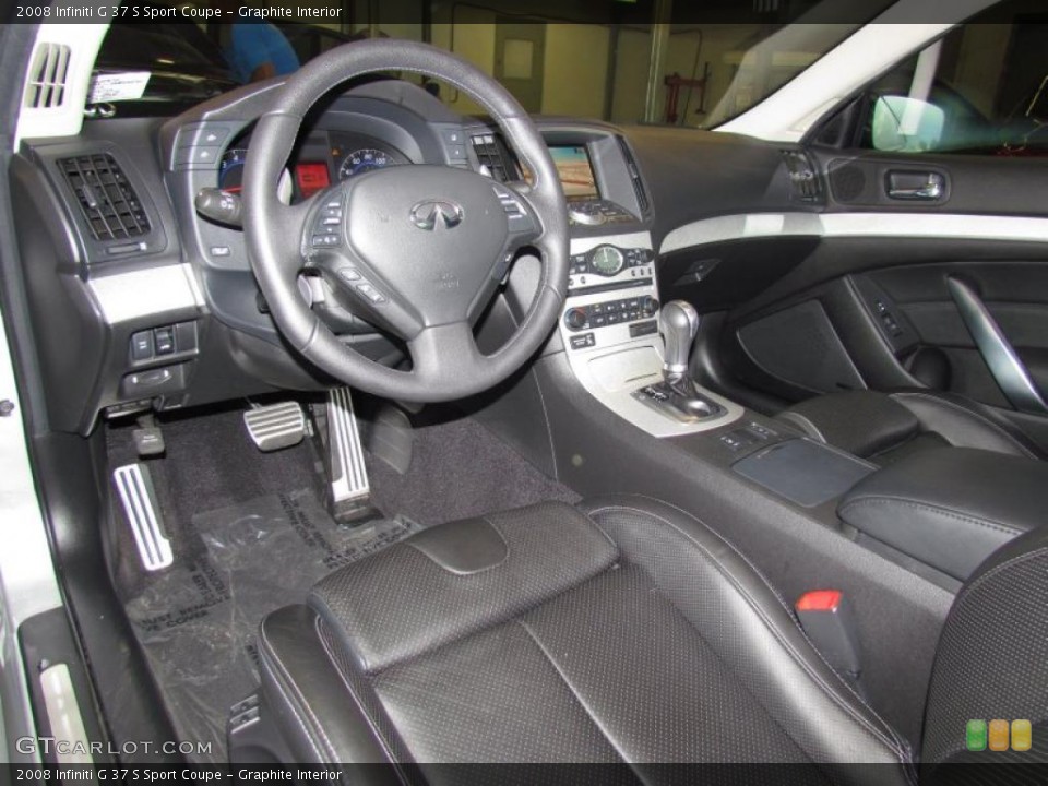 Graphite Interior Steering Wheel for the 2008 Infiniti G 37 S Sport Coupe #48507645