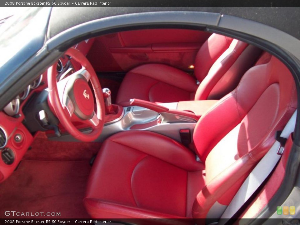 Carrera Red Interior Photo for the 2008 Porsche Boxster RS 60 Spyder #48507777