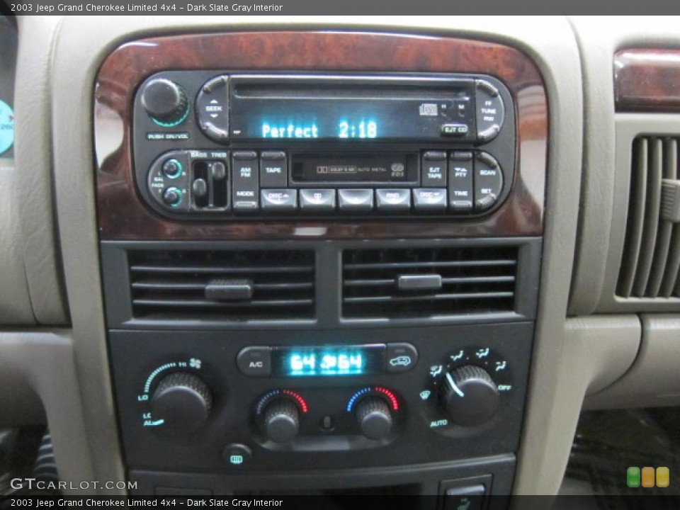 Dark Slate Gray Interior Controls for the 2003 Jeep Grand Cherokee Limited 4x4 #48508413