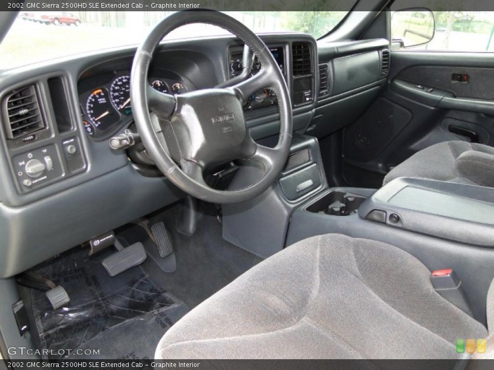 Graphite Interior Prime Interior for the 2002 GMC Sierra 2500HD SLE Extended Cab #48508767