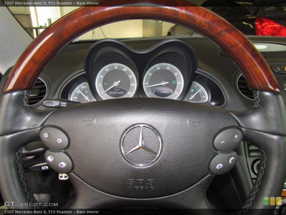 Black Interior Controls for the 2007 Mercedes-Benz SL 550 Roadster #48508779