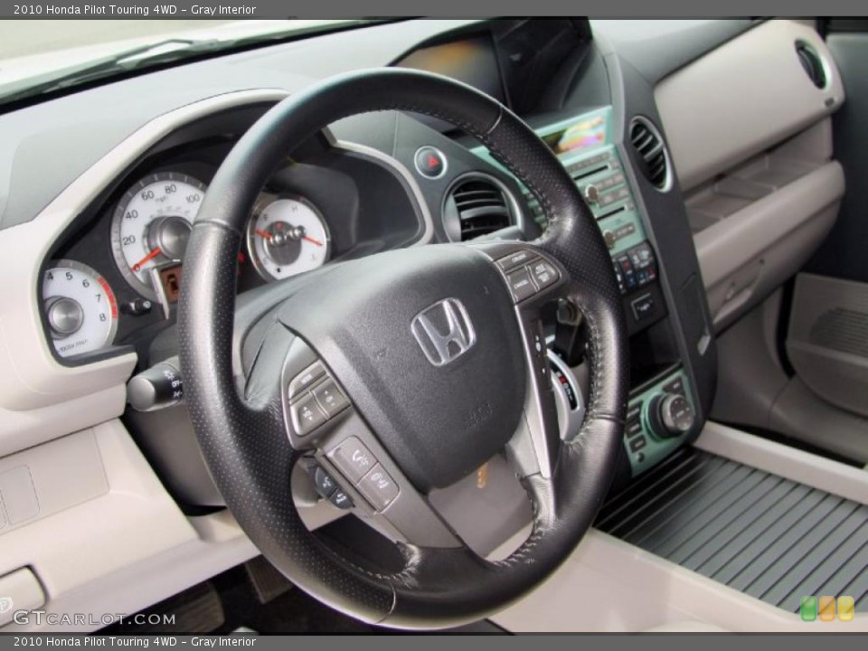 Gray Interior Steering Wheel for the 2010 Honda Pilot Touring 4WD #48509101