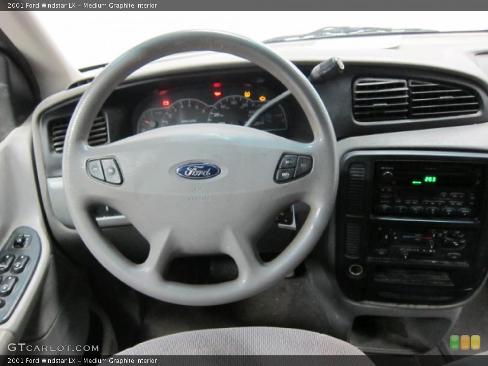 Medium Graphite Interior Steering Wheel for the 2001 Ford Windstar LX #48509212