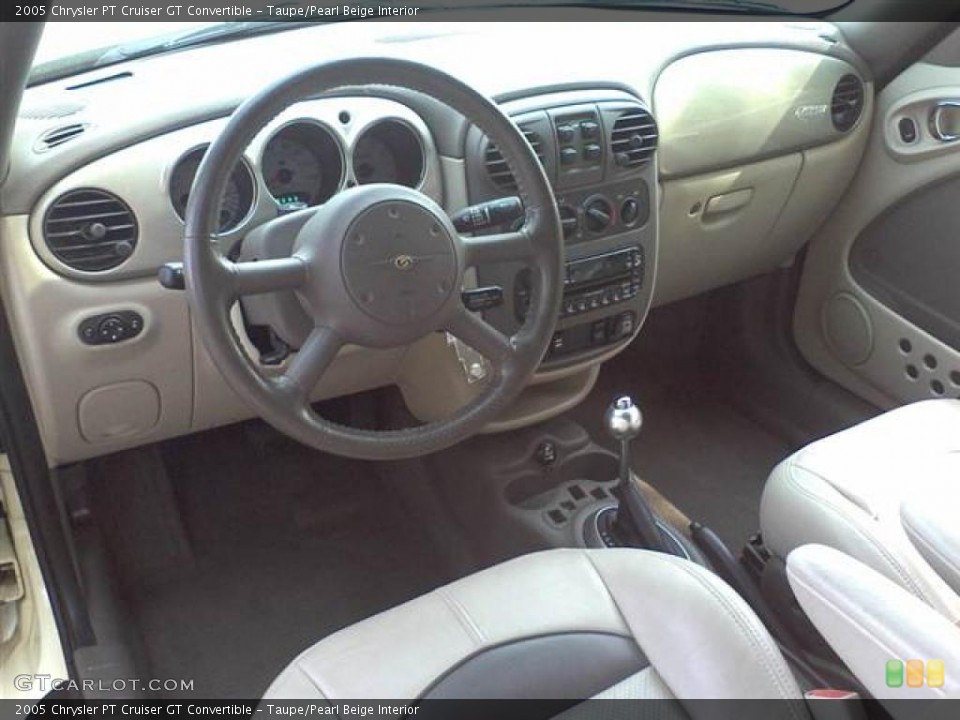 Taupe/Pearl Beige Interior Dashboard for the 2005 Chrysler PT Cruiser GT Convertible #48509827