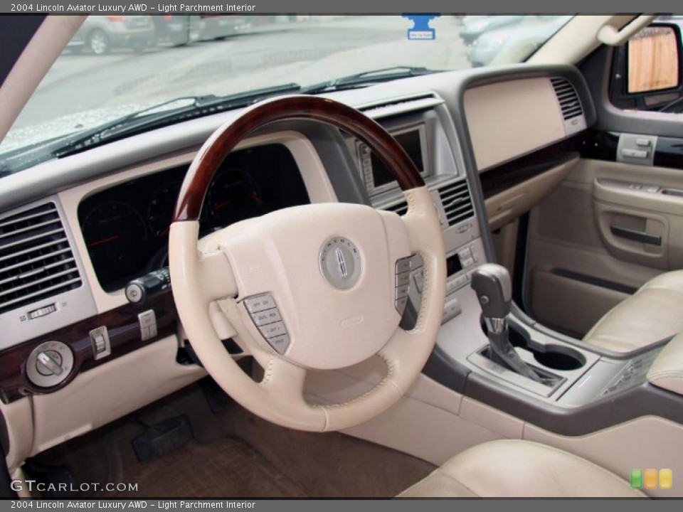 Light Parchment Interior Steering Wheel for the 2004 Lincoln Aviator Luxury AWD #48510262
