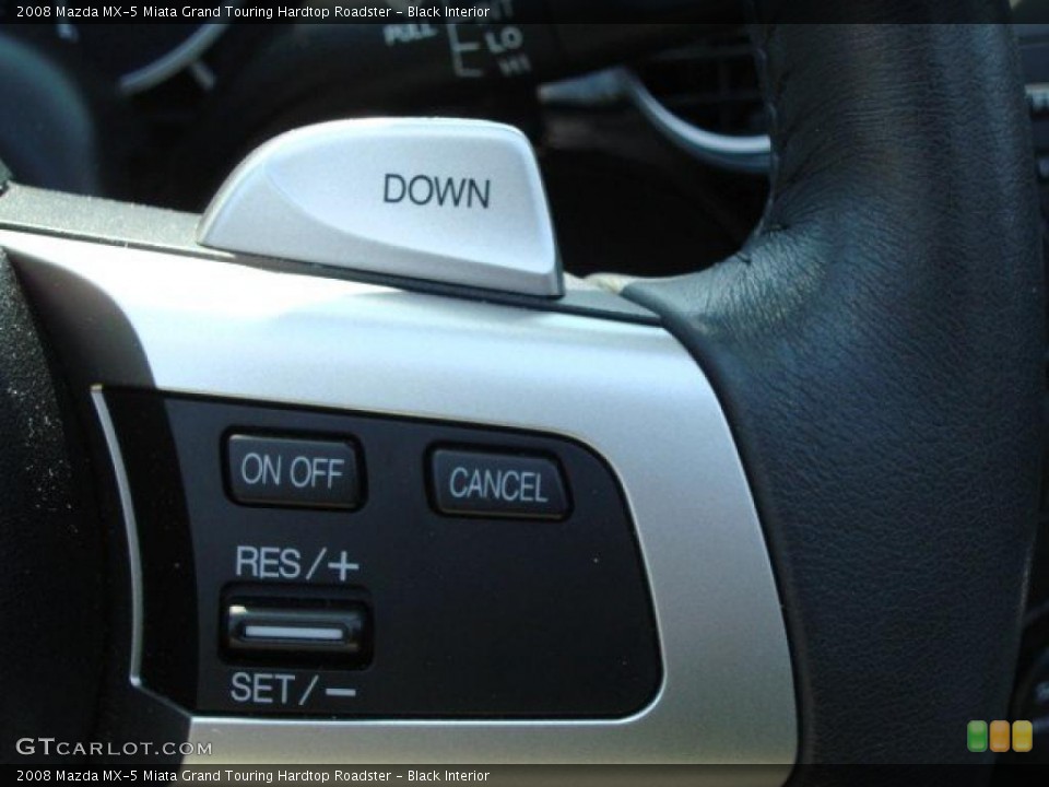 Black Interior Controls for the 2008 Mazda MX-5 Miata Grand Touring Hardtop Roadster #48511141