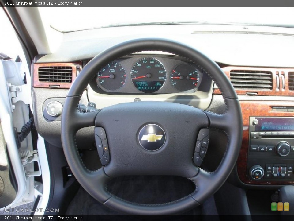 Ebony Interior Steering Wheel for the 2011 Chevrolet Impala LTZ #48511834