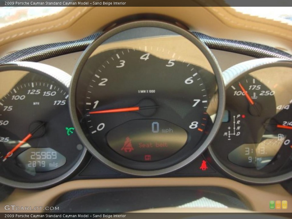 Sand Beige Interior Gauges for the 2009 Porsche Cayman  #48512194