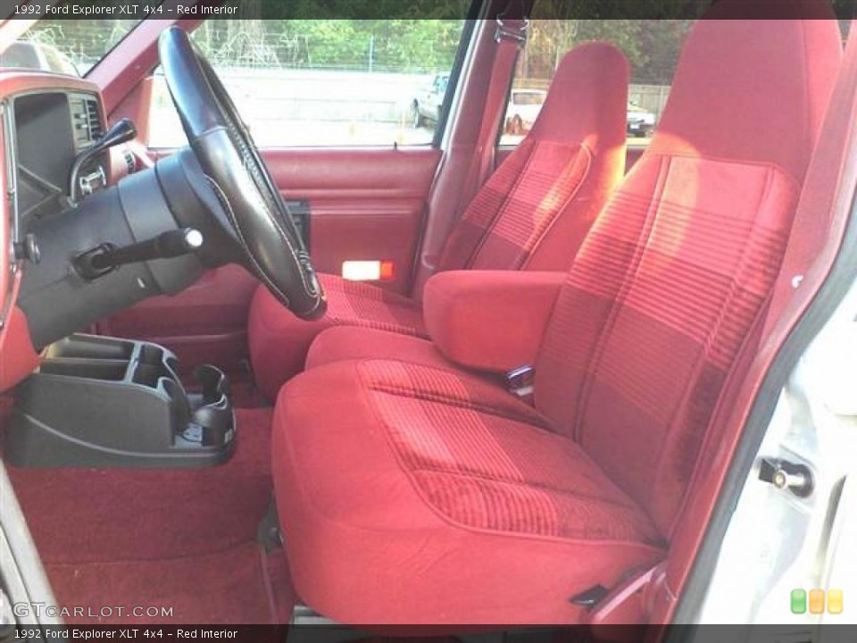 Red Interior Photo for the 1992 Ford Explorer XLT 4x4 #48512227