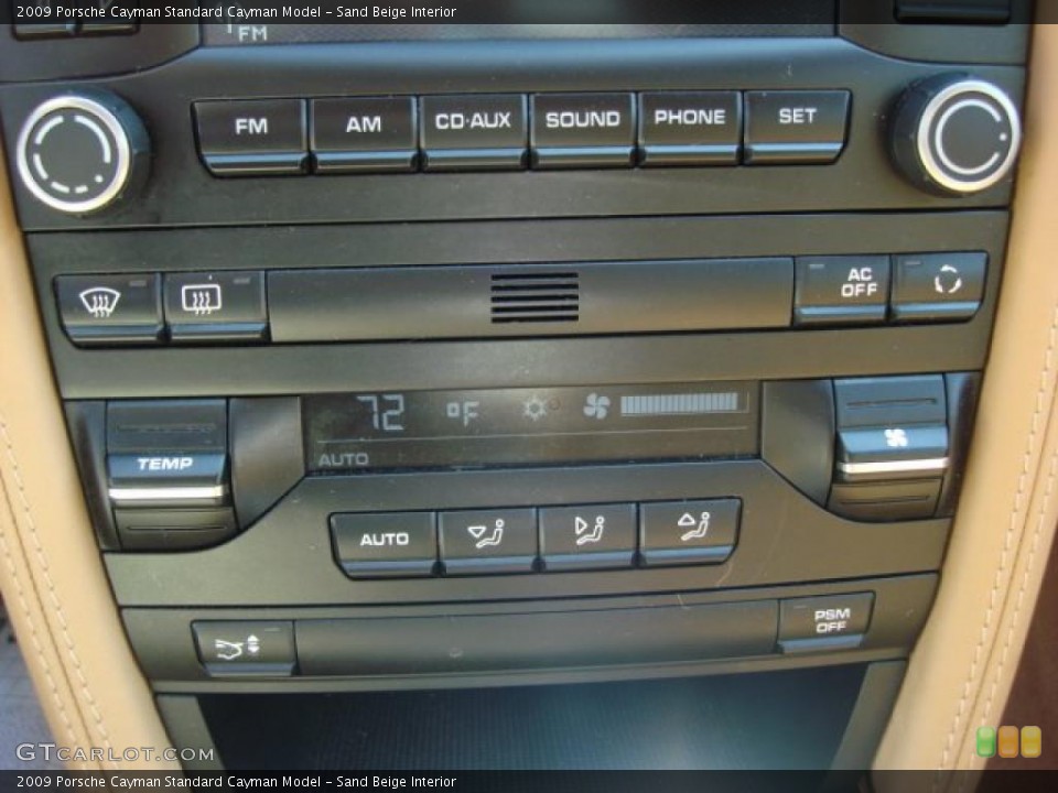 Sand Beige Interior Controls for the 2009 Porsche Cayman  #48512239