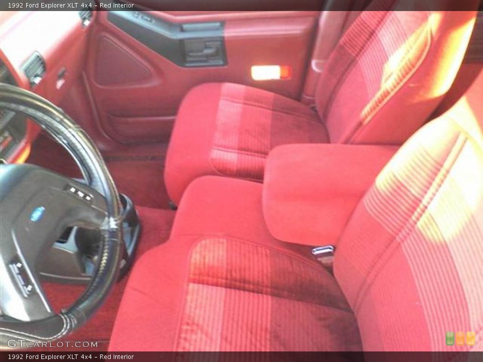 Red 1992 Ford Explorer Interiors