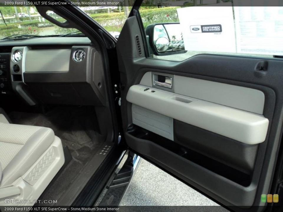 Stone/Medium Stone Interior Door Panel for the 2009 Ford F150 XLT SFE SuperCrew #48512650