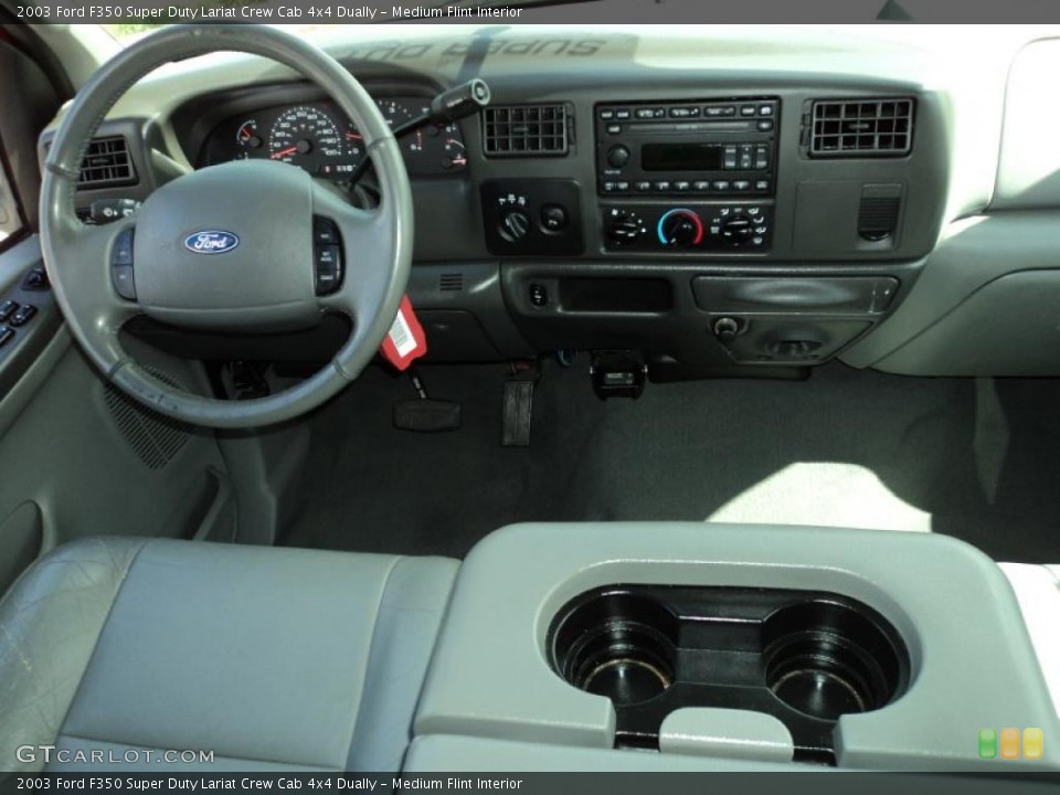Medium Flint Interior Dashboard for the 2003 Ford F350 Super Duty Lariat Crew Cab 4x4 Dually #48514540