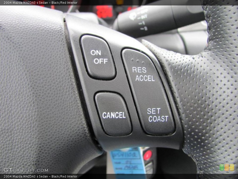 Black/Red Interior Controls for the 2004 Mazda MAZDA3 s Sedan #48514996