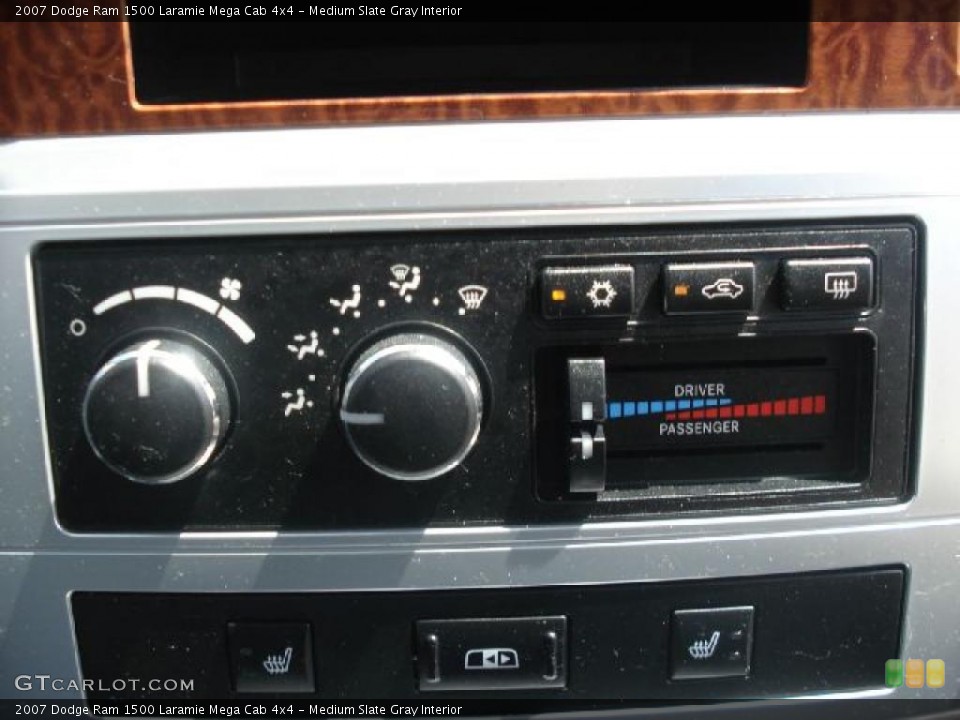 Medium Slate Gray Interior Controls for the 2007 Dodge Ram 1500 Laramie Mega Cab 4x4 #48515167