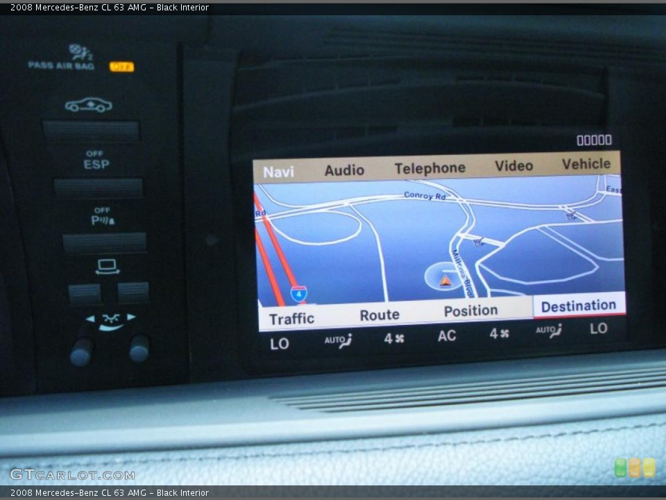 Black Interior Navigation for the 2008 Mercedes-Benz CL 63 AMG #48515293