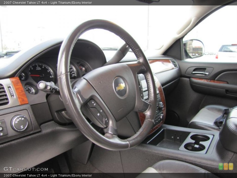 Light Titanium/Ebony Interior Steering Wheel for the 2007 Chevrolet Tahoe LT 4x4 #48515401